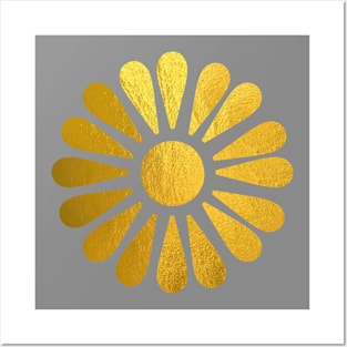 Gold flower #2. Posters and Art